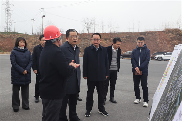 2月6日，黃山市委書(shū)記丁純一行調(diào)研富豐新城項(xiàng)目，汪凱書(shū)記，洪董陪同。1.jpg
