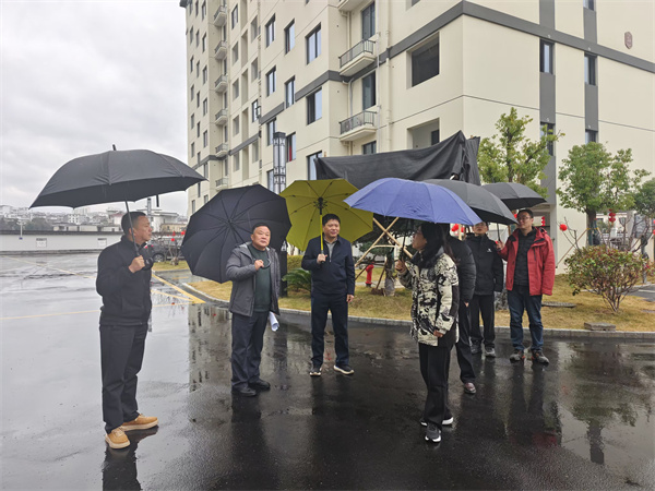 2月20日，洪董陪同詹凱縣長一行調(diào)研七川安置區(qū).jpg