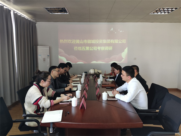 4月21日，集團黨委委員、常務(wù)副總經(jīng)理，公司董事長兼總經(jīng)理方亮帶隊赴黟縣考察“黟品五黑”區(qū)域公用品牌運營推廣機制和“五黑”農(nóng)業(yè)特色產(chǎn)業(yè)發(fā)展情況.jpg